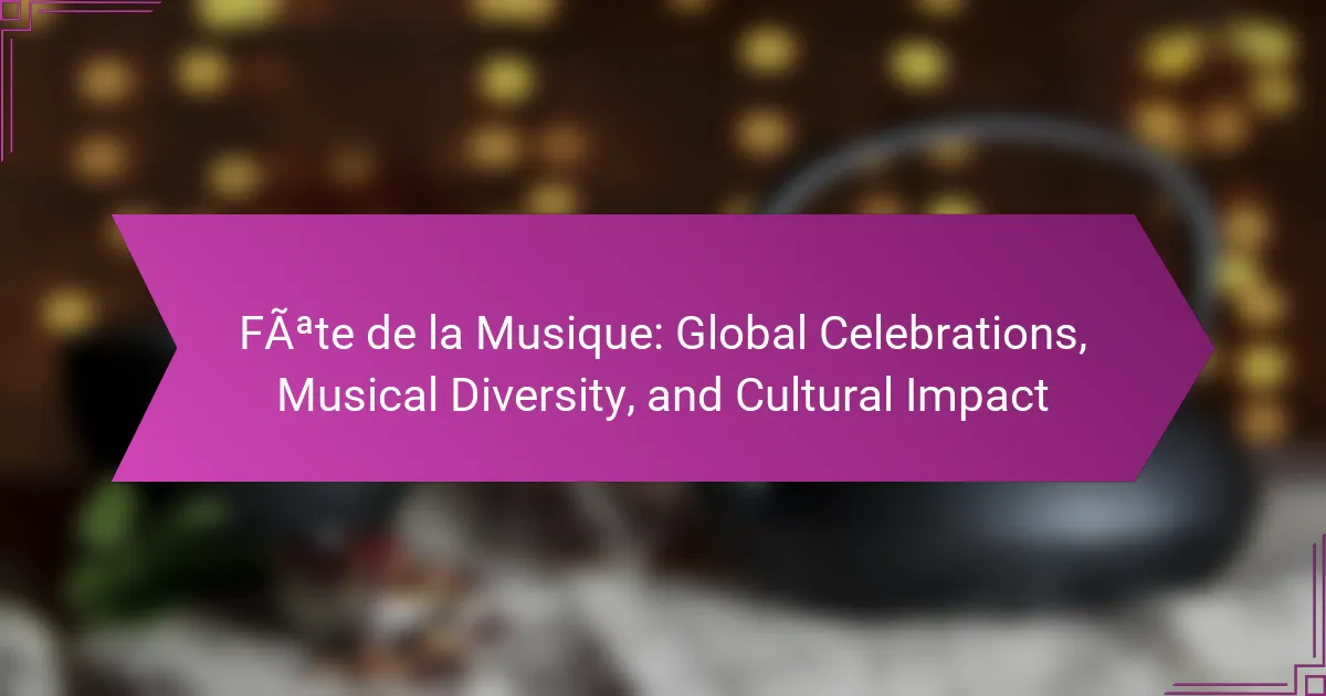 Fête de la Musique: Global Celebrations, Musical Diversity, and Cultural Impact